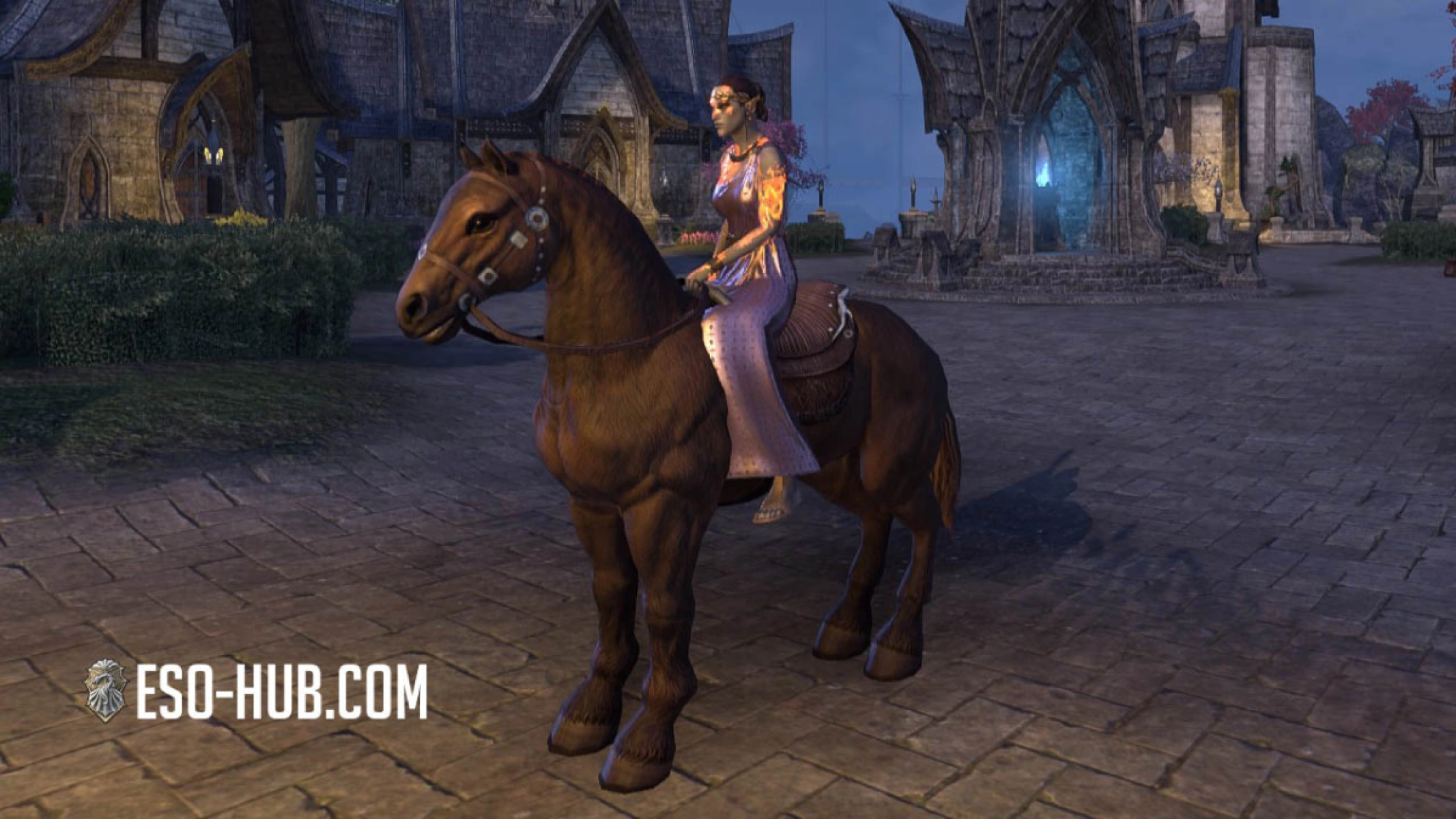 Basic Brown Sorrel Horse mount in ESO is given to you for free when you reach lvl 10
