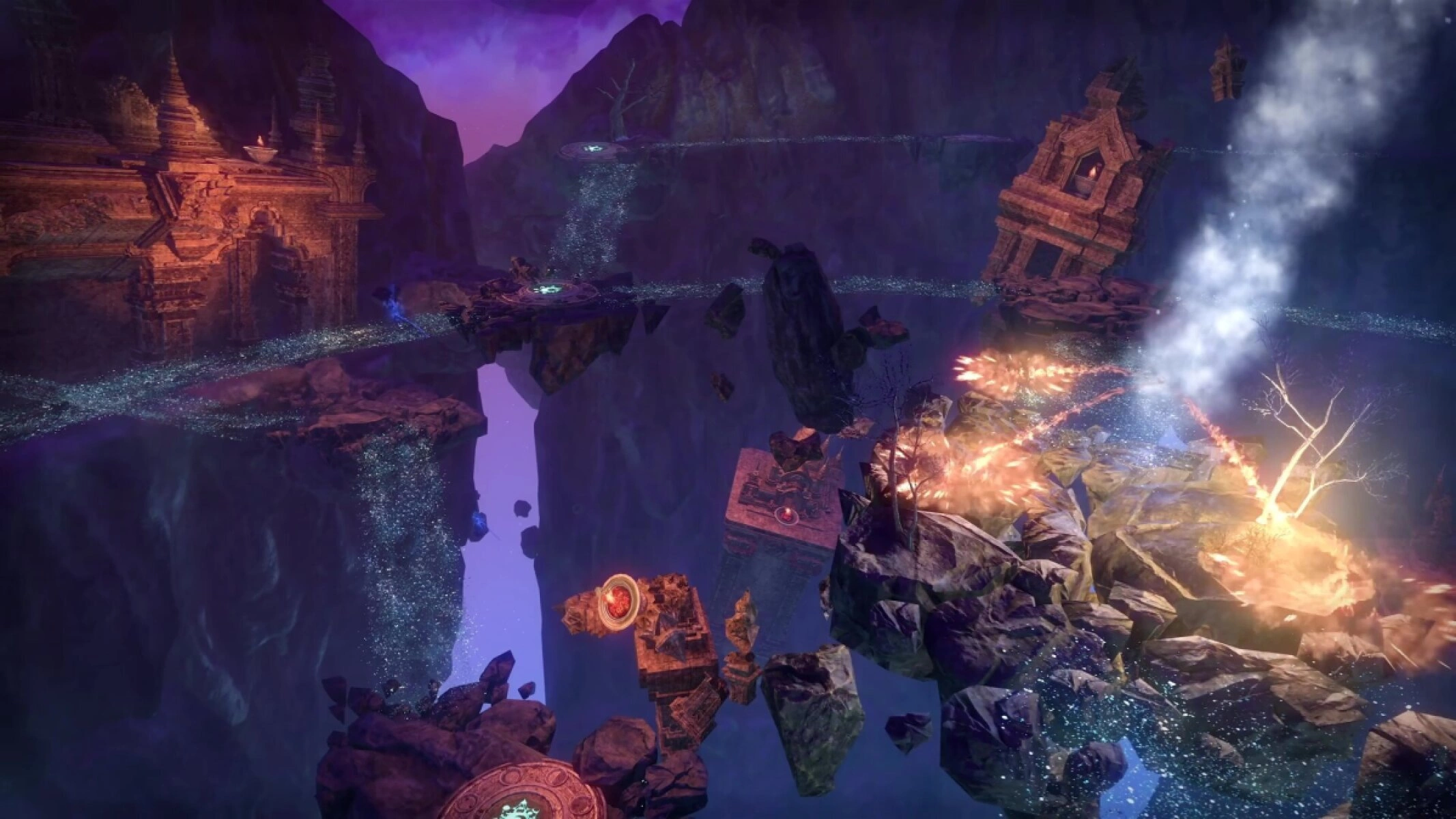 The Sage's Vault is a puzzle and stealth-focused experience set in a space between realms.