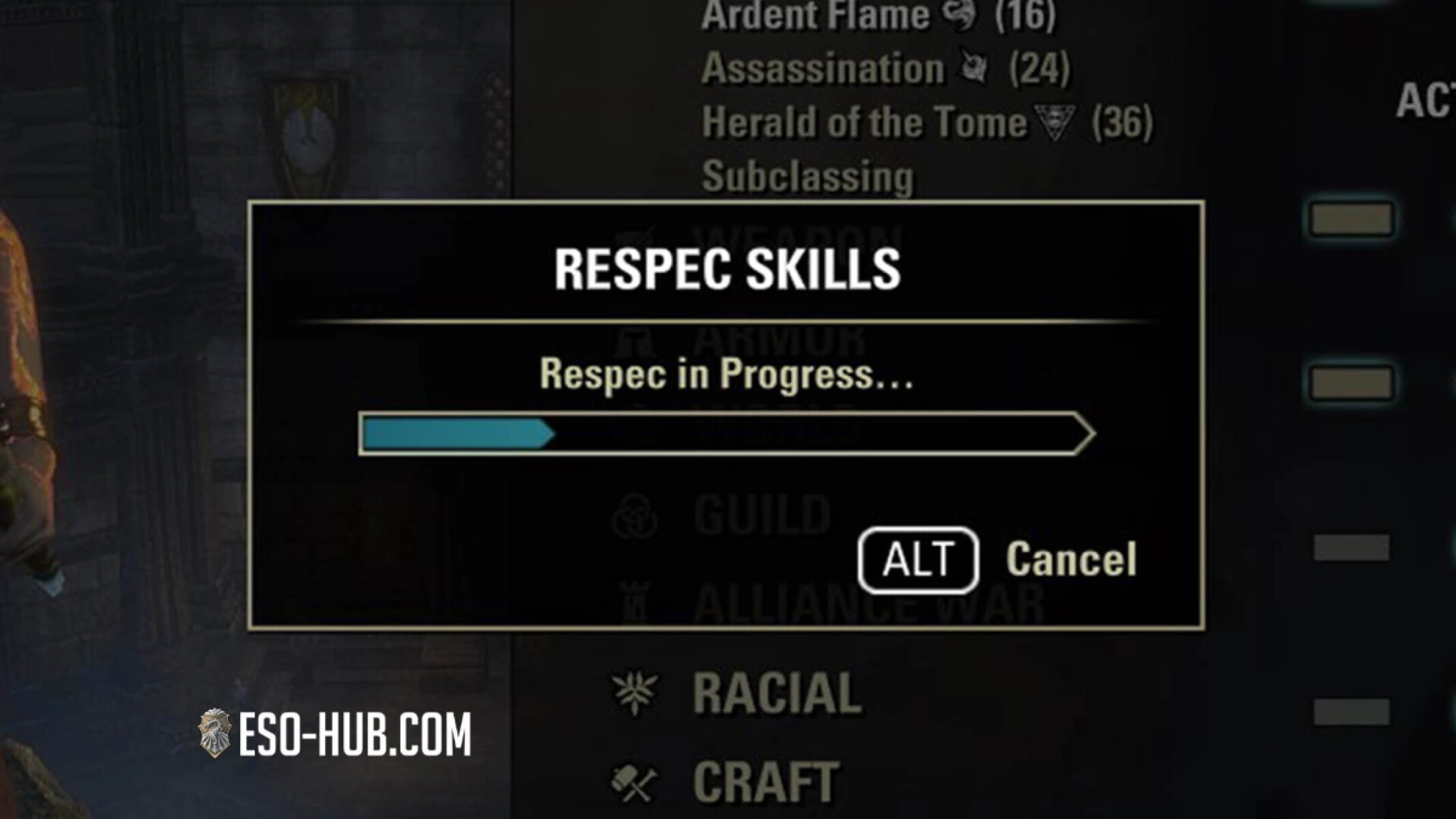 There's a short progress bar when you respec. The cooldown is a server performance measure, not a gameplay penalty.