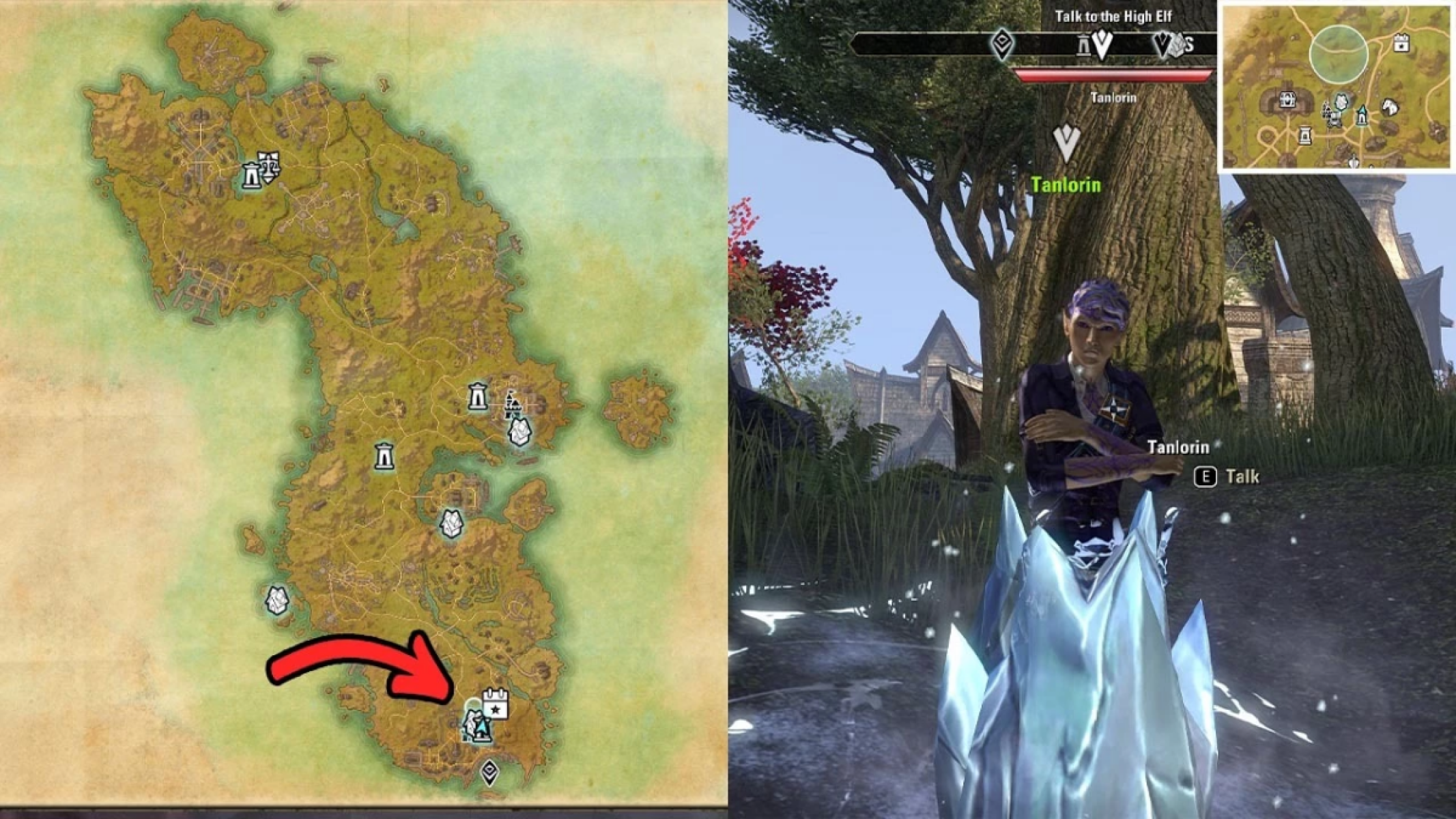 Tanlorin Unlock Location in Auridon ESO