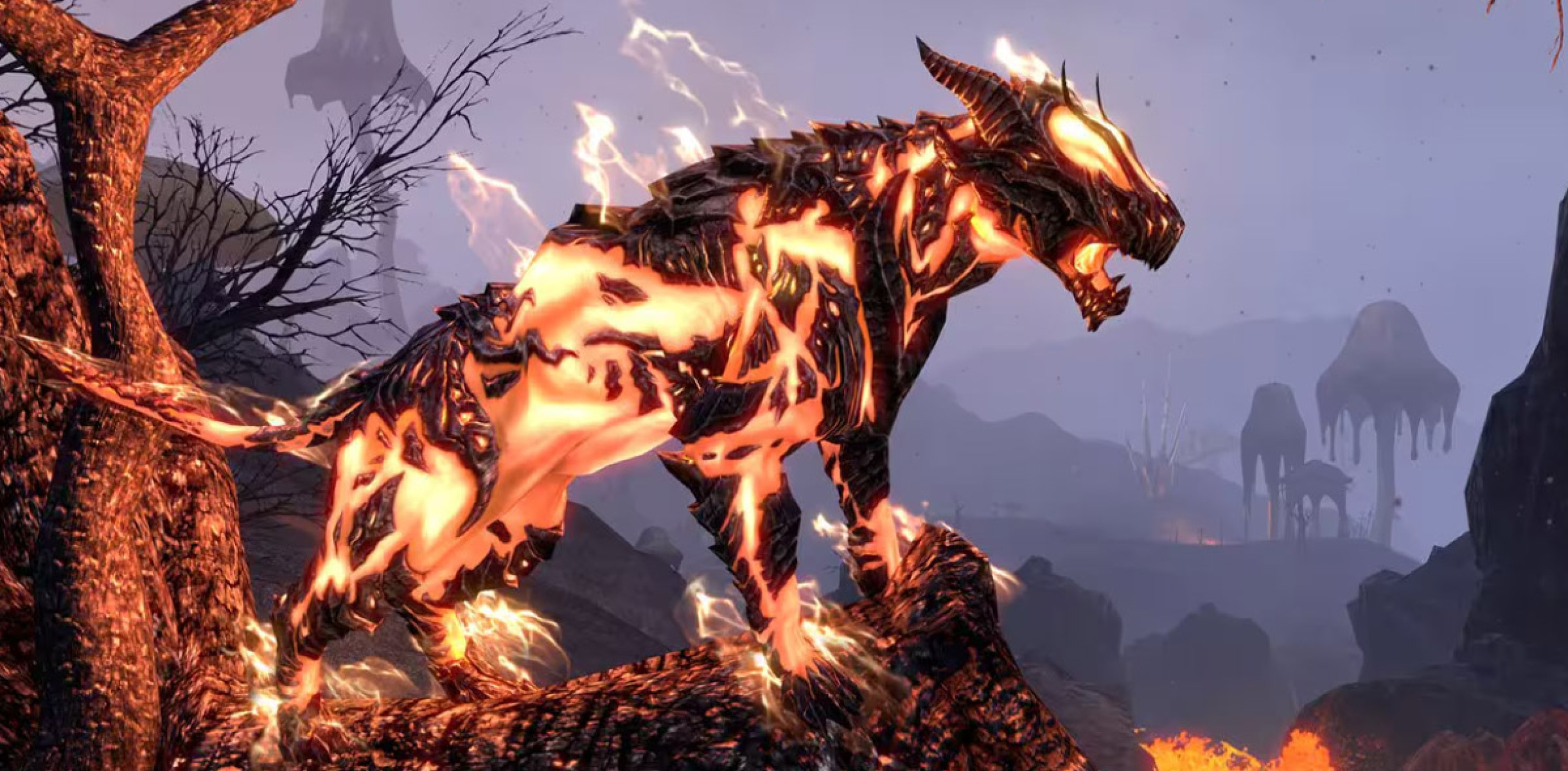 ESO Flame Atronach Senche-Jaguar pet