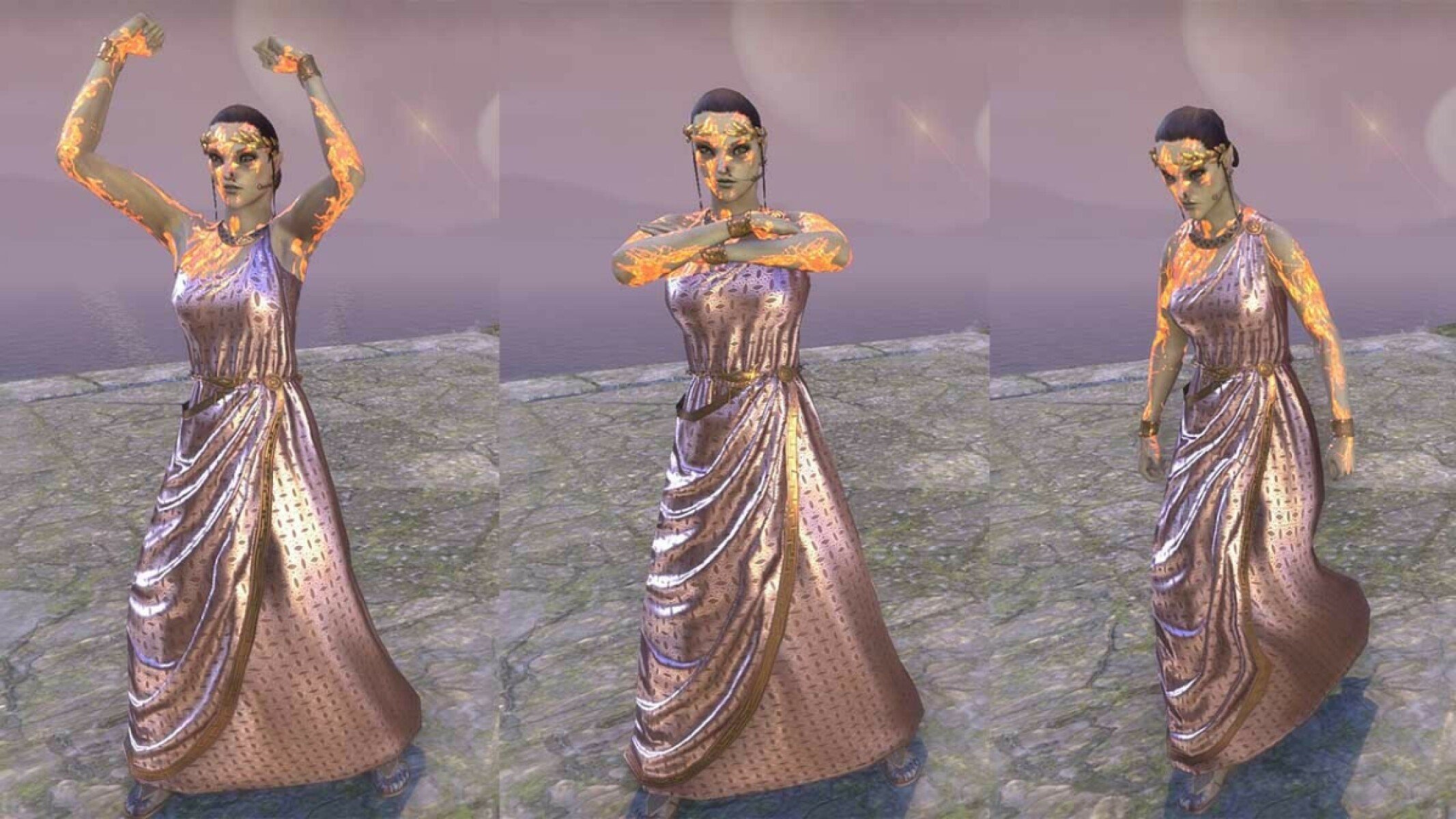 ESO Master of Schemes personality idle and walk animations.