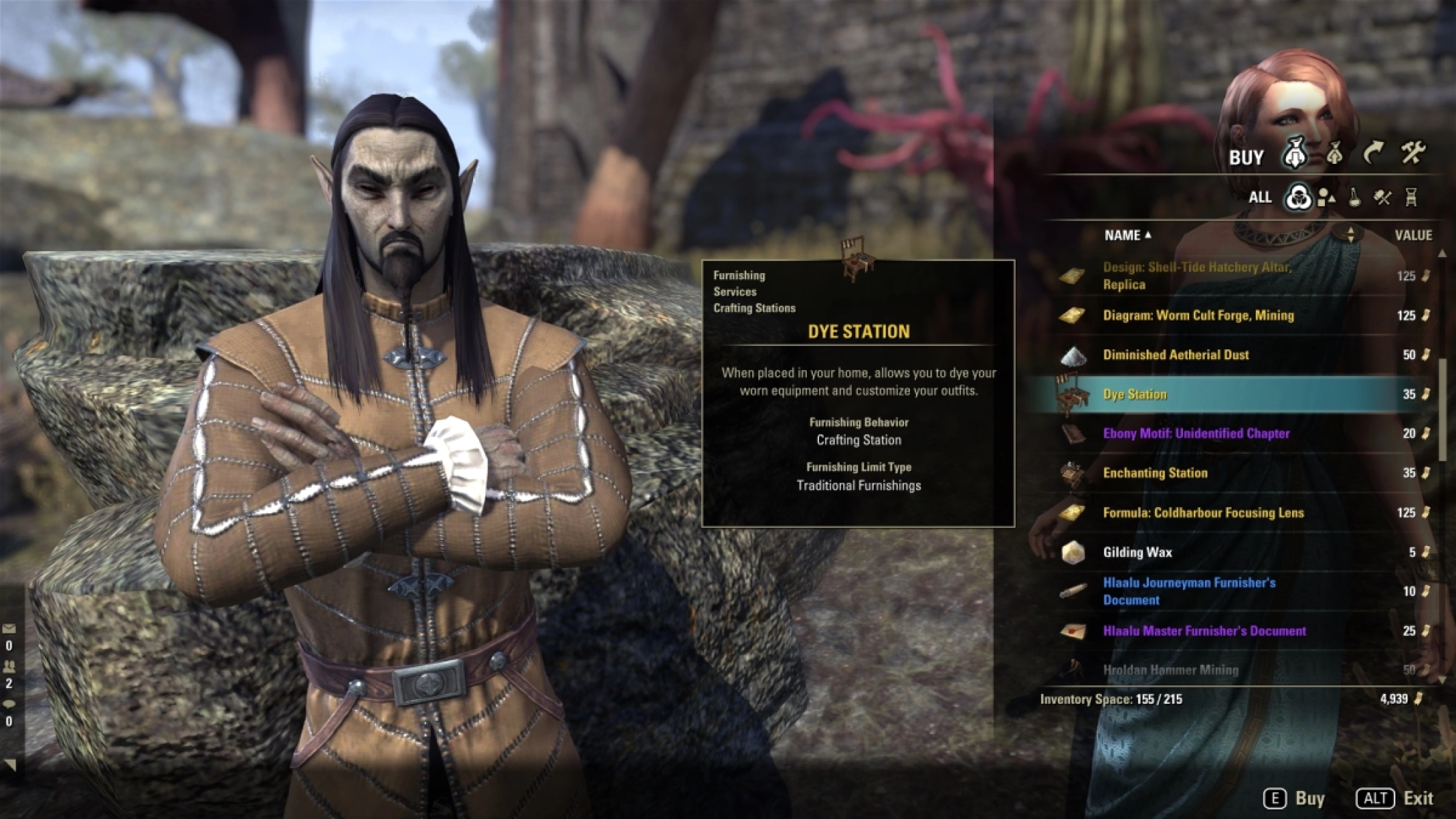 Dye station on Rolis Hlaalu