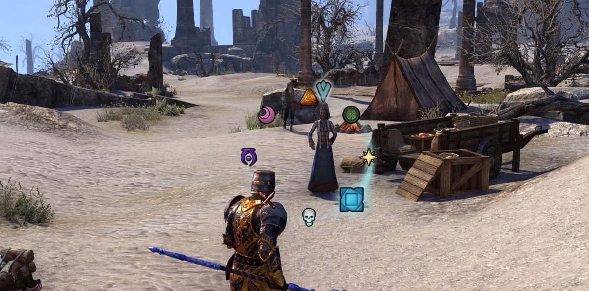 Assigning a target marker to a character in ESO
