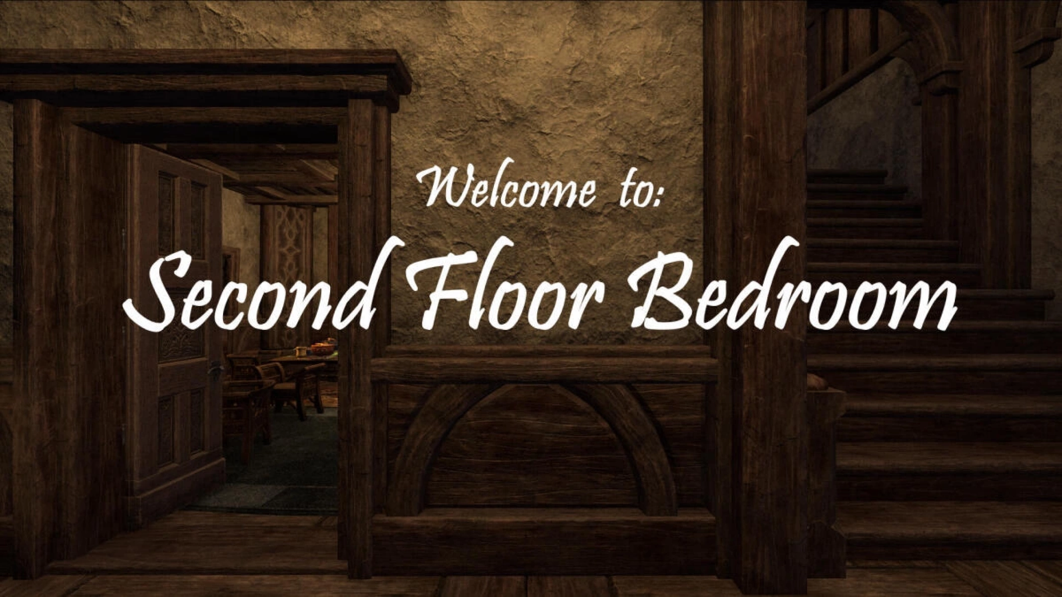 A full second floor with a cozy bedroom, a secret nook behind the wall and a kitchen where every plate is already on the dining table.