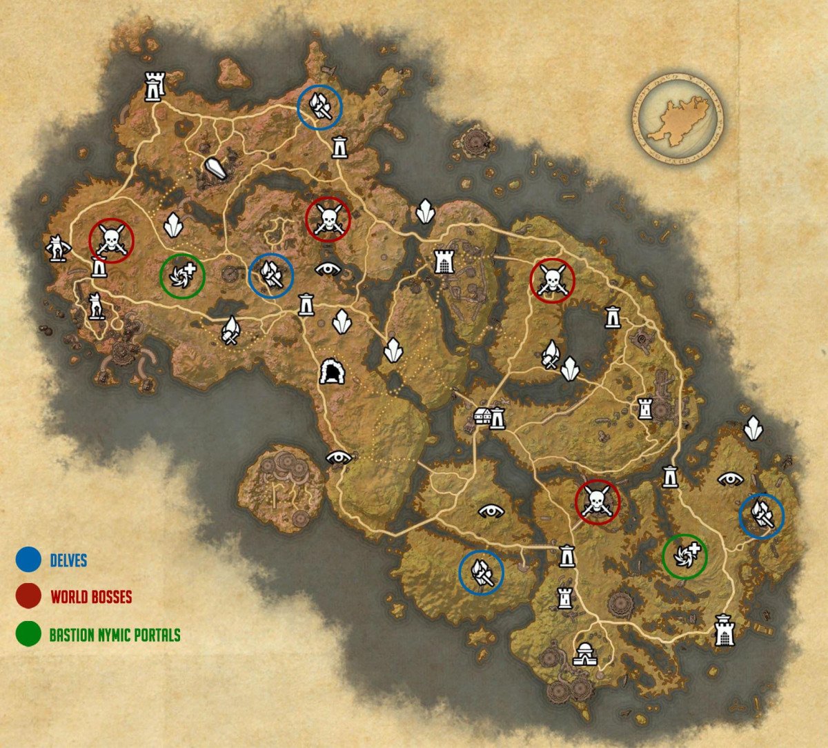 Apocrypha Daily Quests Map