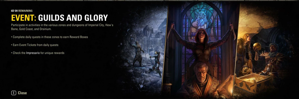 Evento Guilds of Glory en ESO