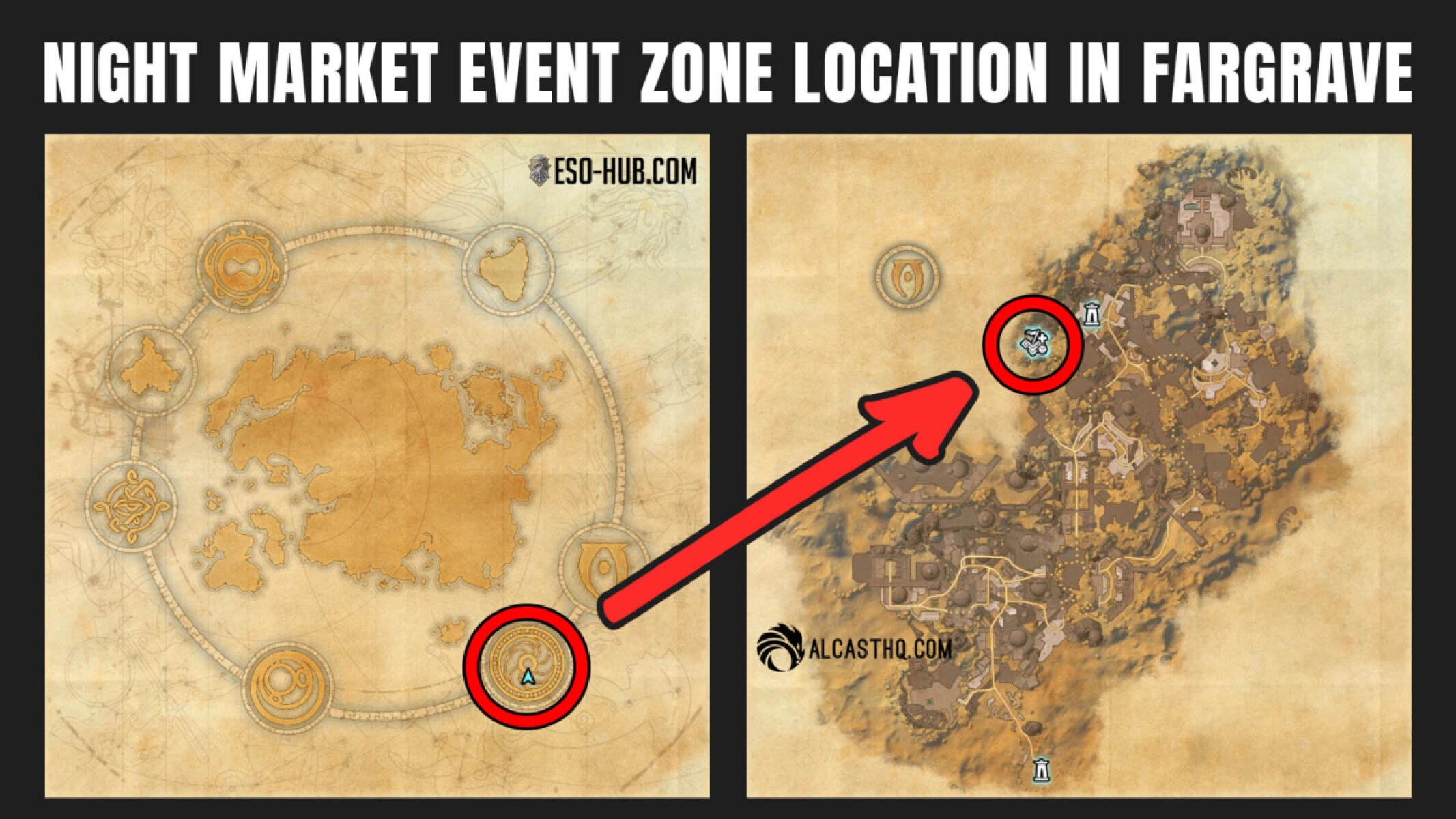 ESO Night Market location on the Aurbis and Fargrave map.