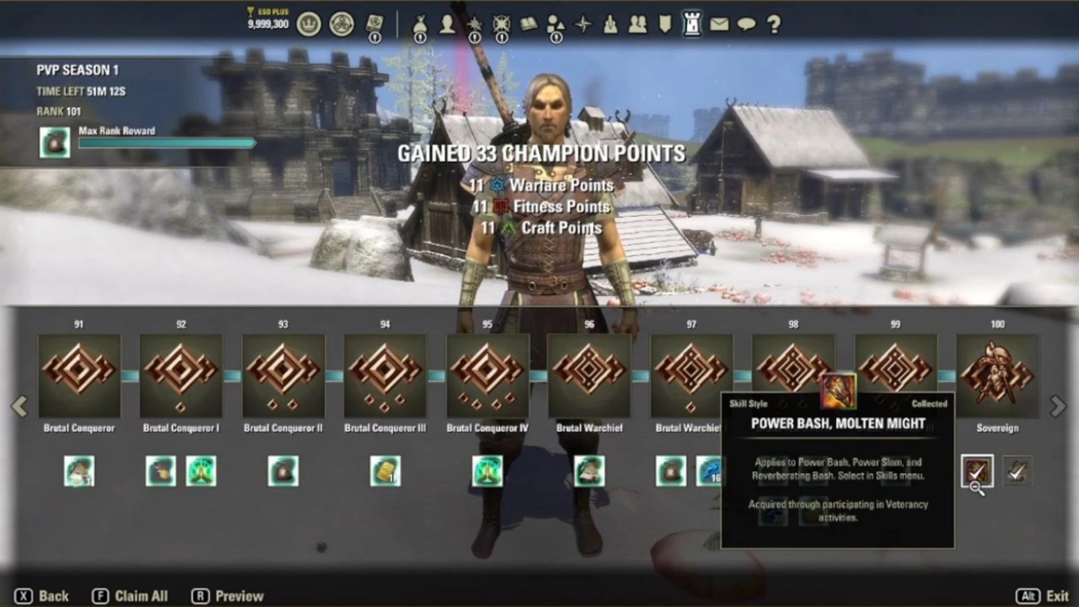 Veterancy rewards long-term PvP players with titles, outfit styles and exclusive perks.