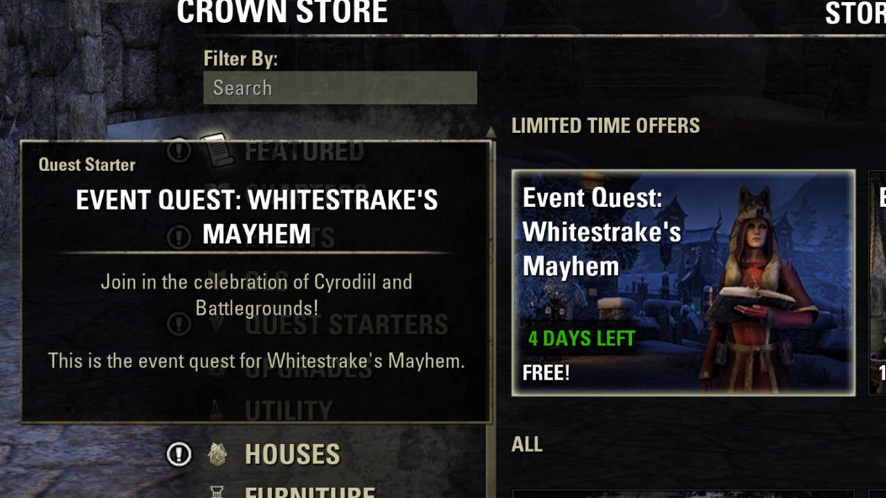 Battle in ESO's PvP Modes & Earn Bonus Rewards during the Whitestrake's  Mayhem In-Game Event - The Elder Scrolls Online