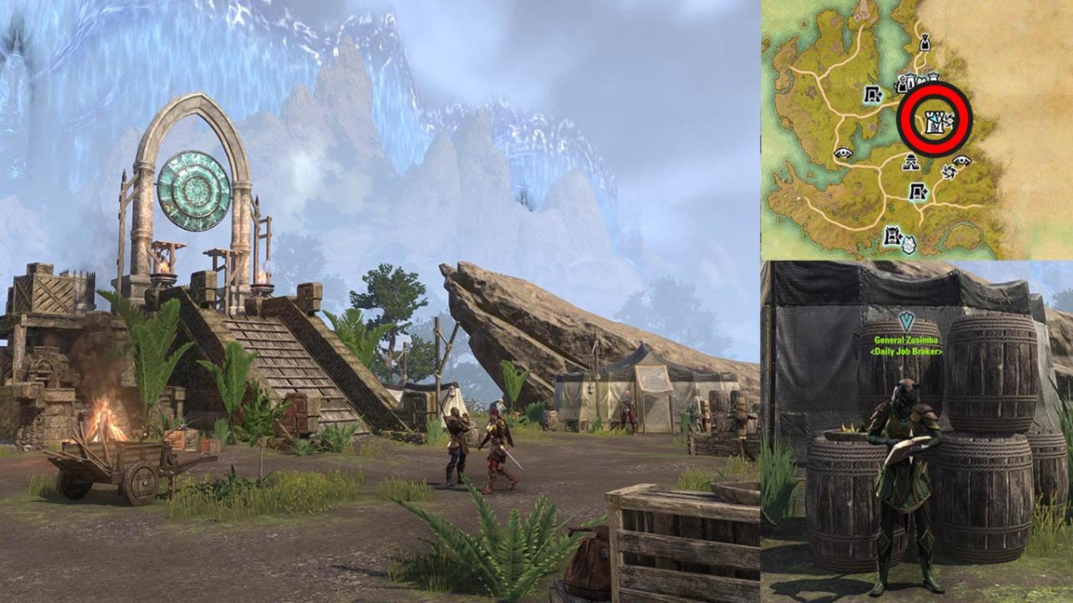 General Zasimba is found at the Stirk Fellowship Camp in Solstice.