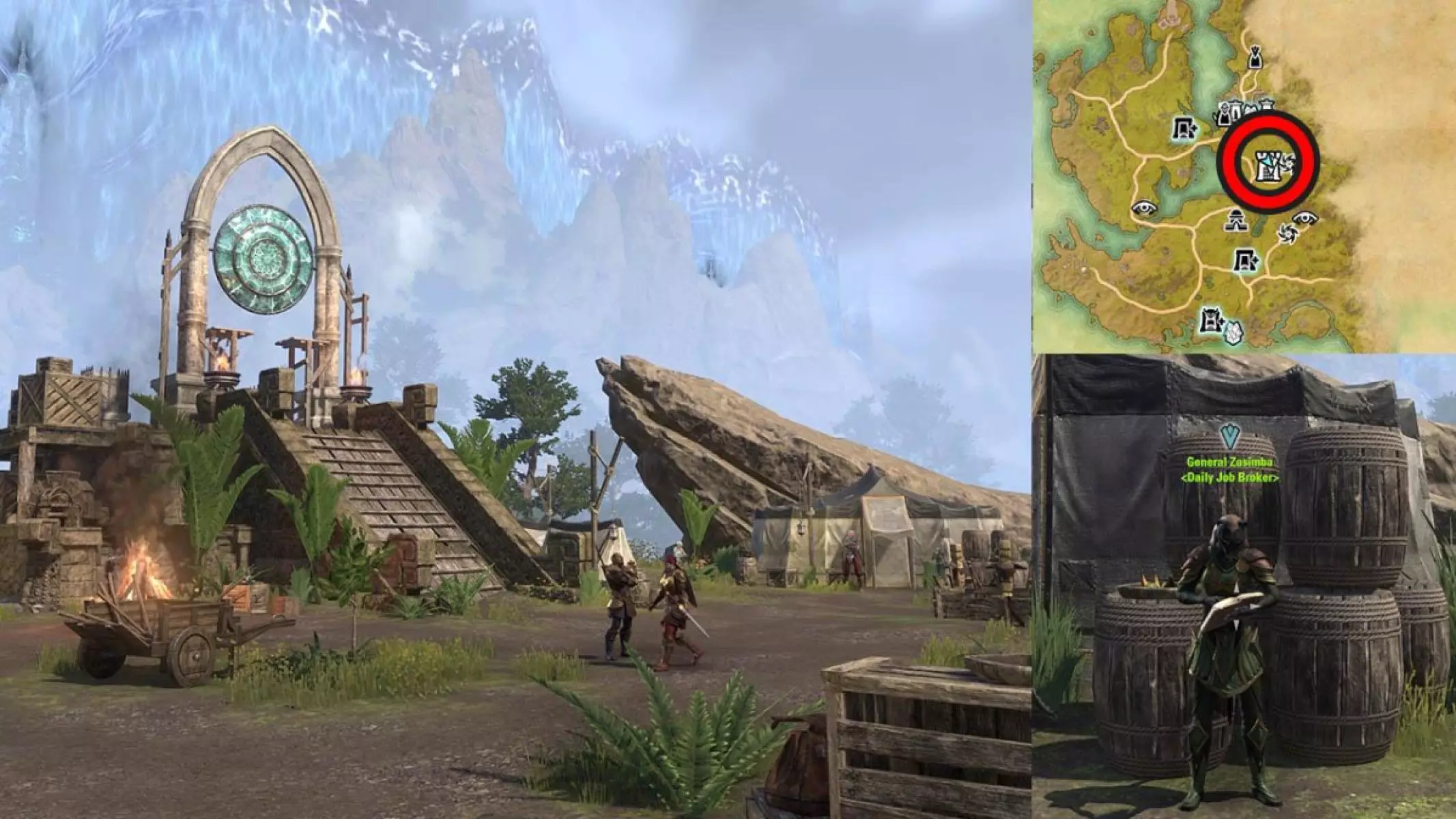 General Zasimba is found at the Stirk Fellowship Camp in Solstice.