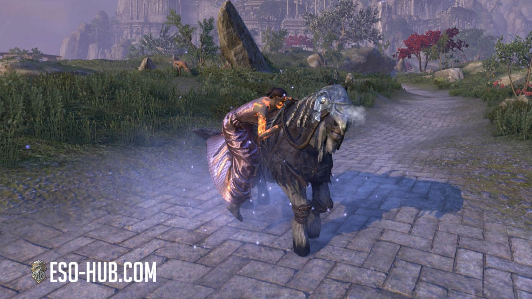 Summoning the Frostbane Horse in Artaeum.