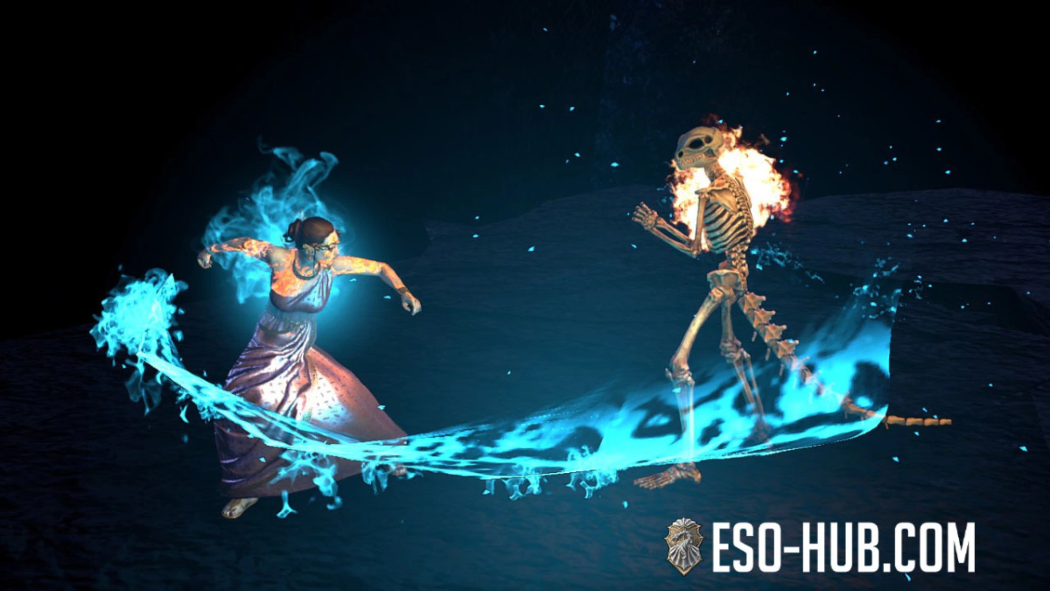 Dragonknights refreshed Lava Whip (now Volcanic Whip) skill with the Lava Whip, Ice Blue Skill Style.