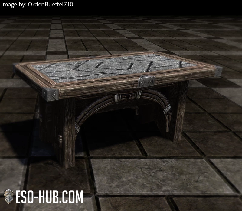 Image 1 of Орочий стол на козлах (с гравировкой) ESO