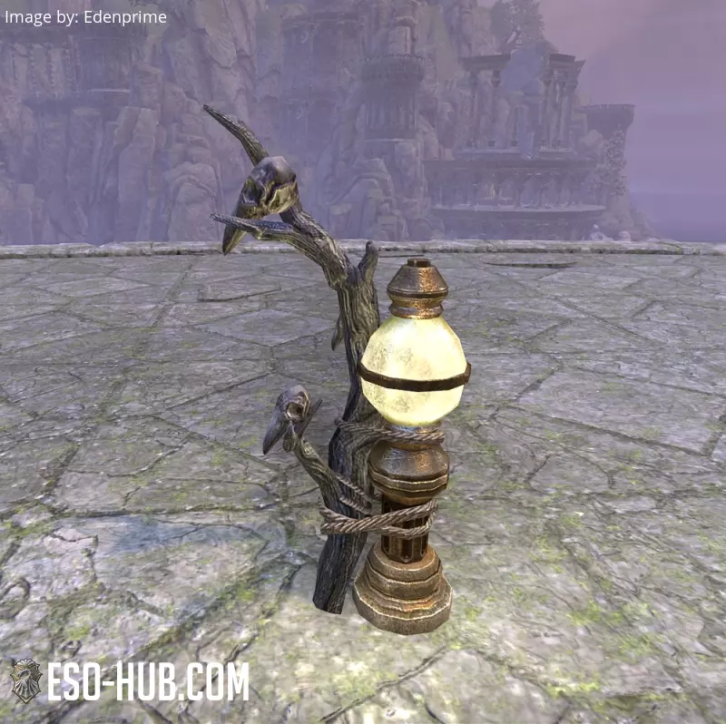 Image 2 of Dwarven Lamp, Reachfolk Crow Skull ESO