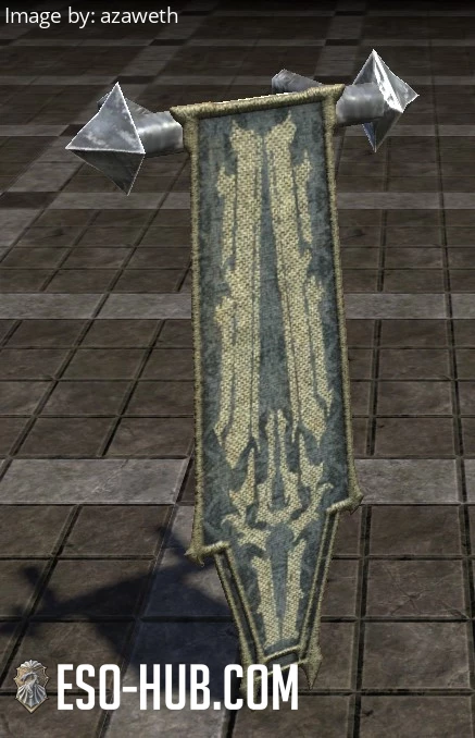 Image 1 of Necrom Banner, Small Sage-Stitched ESO