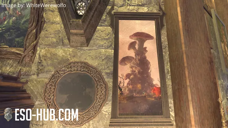 Image 1 of Cuadro Torre de setas de Telvanni, madera ESO