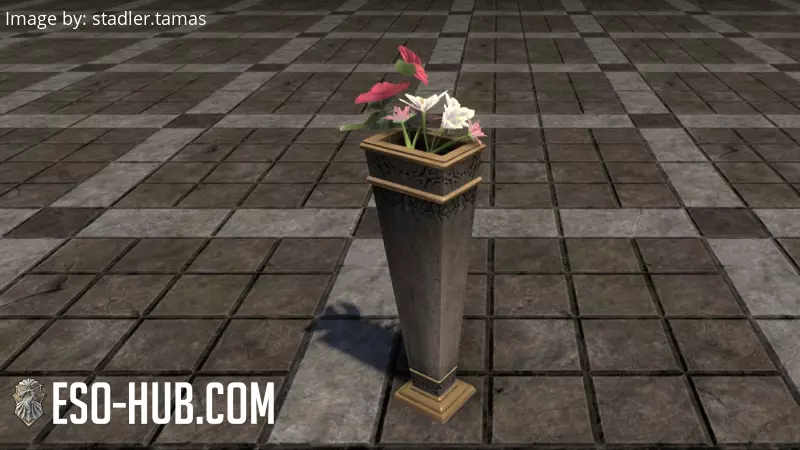 Image 1 of Jarrón de Necrom, elegante, rectilíneo y floral ESO