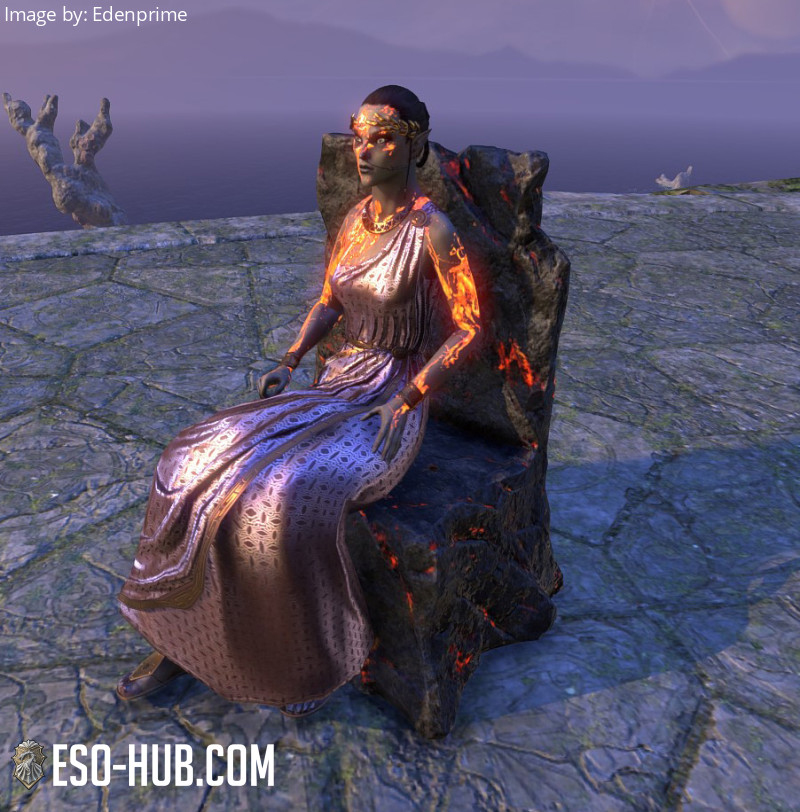 Firesong Chair, Lava - ESO Hub - Elder Scrolls Online