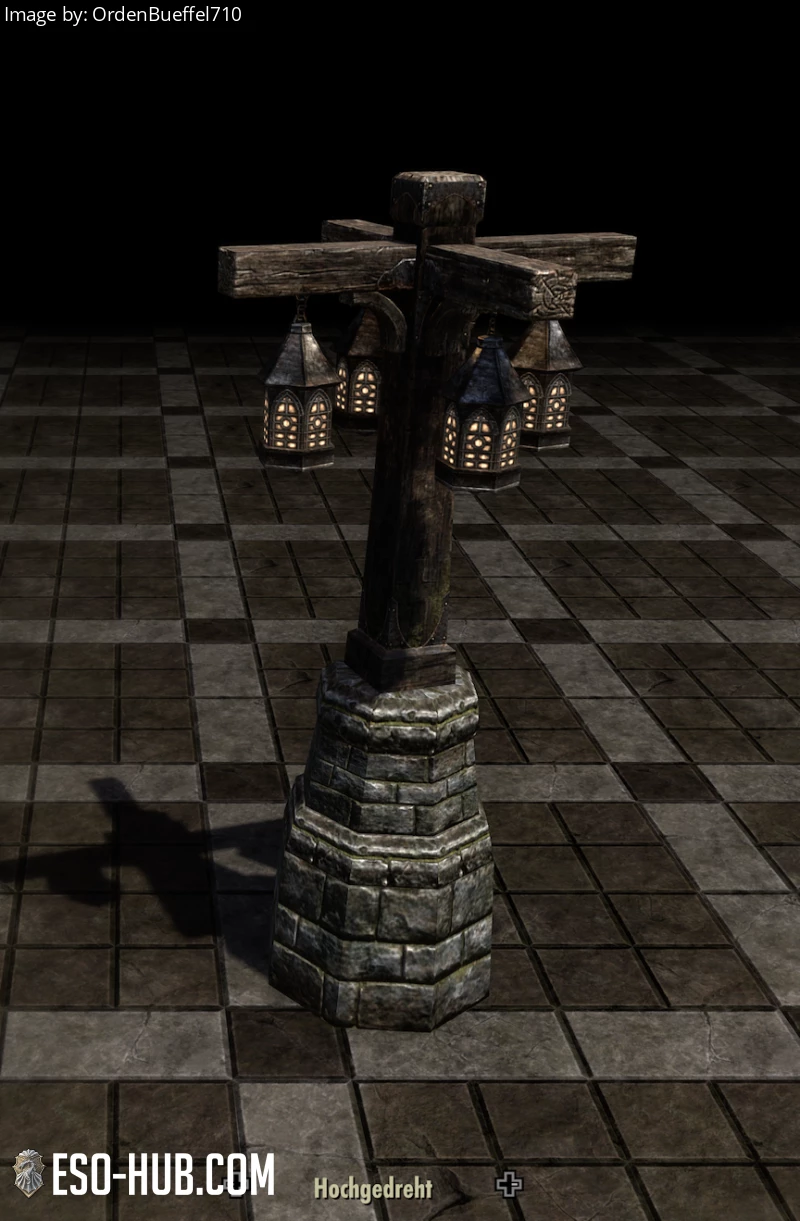 Image 1 of Бретонский уличный фонарь (многосторонний каменный) ESO