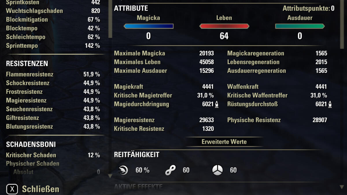 Dunkelelf. Voll gebuffed. Nicht im Kampf.