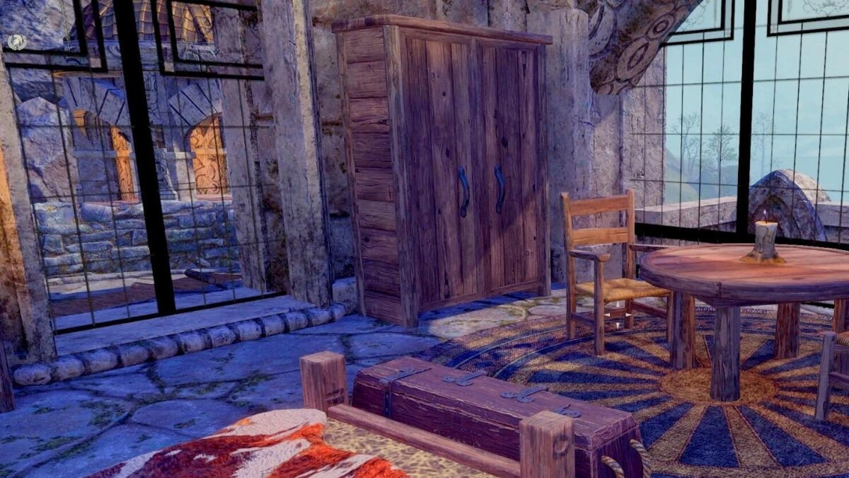 Servants quarters view of terrace