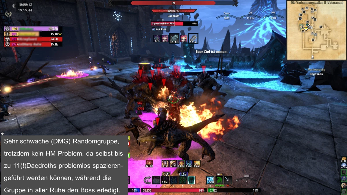 Verbannungszellen II, wenig DMG