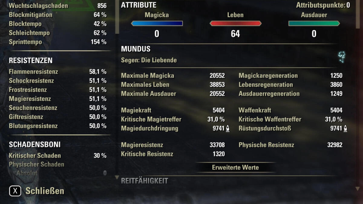 Dunkelelf. Voll gebuffed. Werte steigen mit mehr  Leichen.