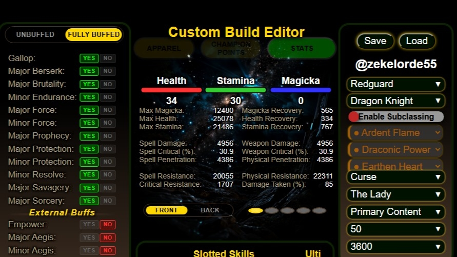 F BAR BUFFED