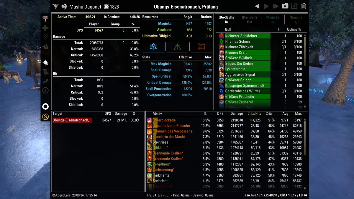 Zenkosh Magicka Parse Damage