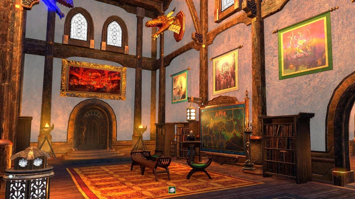 Learn where to find the best prey as some of the largest caught adorn the upper walls and tapestries decorate the hall.