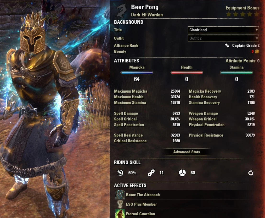 Magicka warden wretched vitality