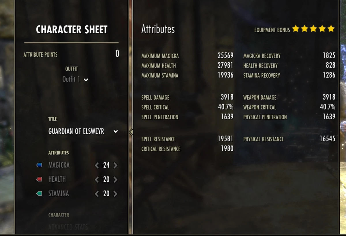 Soul Mender Stats (SBS and Major recoveries not active)