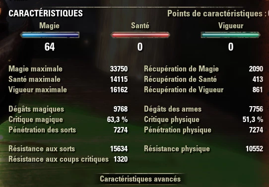 stats buffé