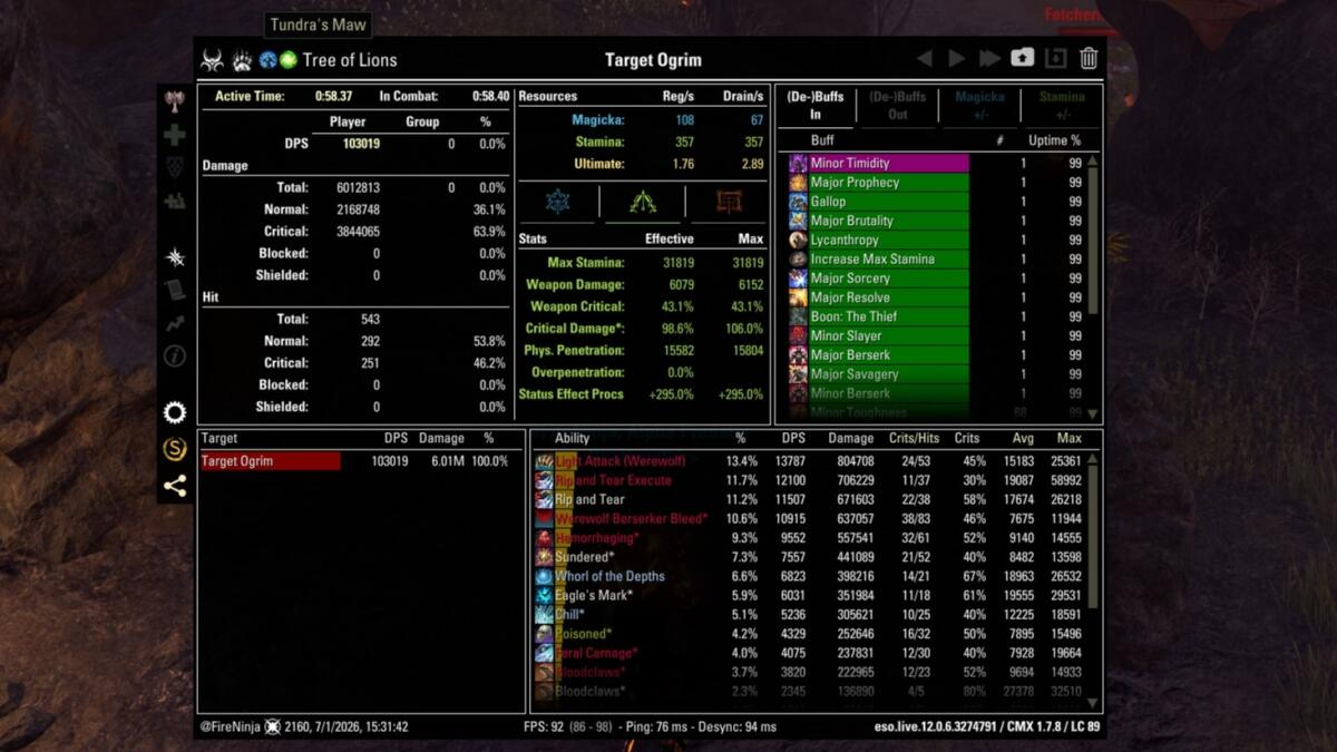 fight stats