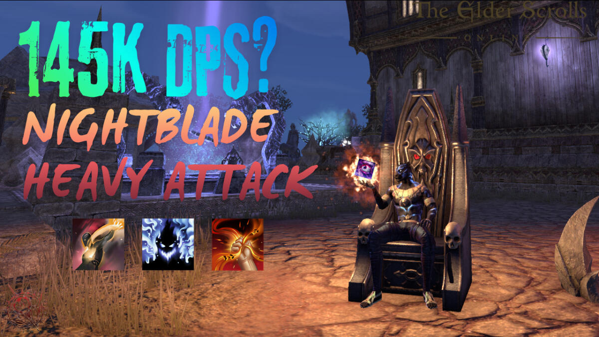 147K DPS Pure Nightblade Heavy Attack Build | ESO PvE NB HA [U51]