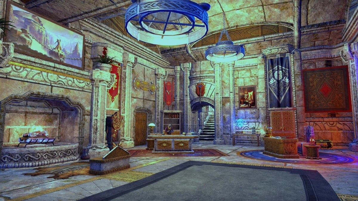 Main hall study, research and library area