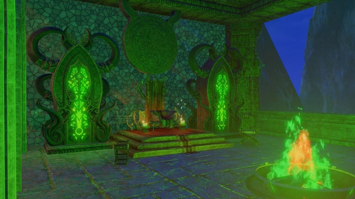 Ashlander / Apocrypha Style in Deck Enclosure Alternate View Showing Picture Window out to Port