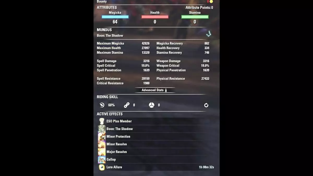 off hand stats with food